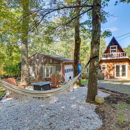 Pocono Getaway A Frame Cabin W/ Hot Tub Sauna East Stroudsburg Exterior photo